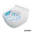 Duravit Starck 3 Zestaw Toaleta WC Rimless bez kołnierza + deska wolnoopadająca biały Alpin z powłoką WonderGliss 45270900A11 - zdjęcie 8