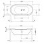 Duravit Starck Oval Wanna owalna 190x90 cm do zabudowy, biała 700011000000000 - zdjęcie 2