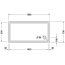 Duravit Starck Slimline Brodzik prostokątny 150x75 cm biały Alpin z powłoką Antislip 720128000000001 - zdjęcie 3