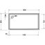 Duravit Starck Slimline Brodzik prostokątny 150x80 cm biały Alpin z powłoką Antislip 720237000000001 - zdjęcie 2