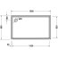 Duravit Starck Slimline Brodzik prostokątny 150x90 cm biały Alpin z powłoką Antislip 720243000000001 - zdjęcie 2
