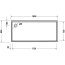 Duravit Starck Slimline Brodzik prostokątny 180x80 cm biały Alpin 720240000000000 - zdjęcie 2