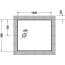 Duravit Tempano Brodzik prostokątny 90x100x4 cm, biały z powłoką Antislip 720195000000001 - zdjęcie 2
