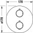 Duravit Universal Bateria wannowo-prysznicowa termostatyczna podtynkowa chrom TH4200008010 - zdjęcie 3