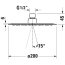 Duravit Universal Deszczownica 20 cm chrom UV0660019010 - zdjęcie 3