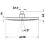 Duravit Universal Deszczownica 23 cm MinusFlow czarny mat UV0662017046 - zdjęcie 3