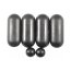 Duravit Universal Zestaw odbojników do deski WC czarny 1001770800 - zdjęcie 1