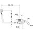 Duravit Universal Syfon wannowy z napełnianiem biały Alpin 791231000001000 - zdjęcie 3