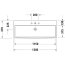 Duravit Vero Air Umywalka meblowa 120x47 cm bez otworów na baterie bez przelewu biały Alpin 2350120070 - zdjęcie 2