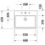 Duravit Vero Air Umywalka meblowa 60x47 cm z otworem na baterię z przelewem biały Alpin 2350600027 - zdjęcie 3
