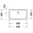 Duravit Vero Air Umywalka podblatowa 63,5x34,5 cm biały Alpin z powłoką WonderGliss 03846000001 - zdjęcie 2