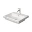 Duravit Vero Air Umywalka wpuszczana w blat 55x45,5 cm z otworem na baterię biały Alpin 0383550000 - zdjęcie 2