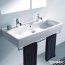 Duravit Vero Umywalka wisząca 120x47 cm z 2 otworami na baterie biała z powłoką WonderGliss 04541200241 - zdjęcie 2