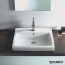 Duravit Vero Umywalka nablatowa 55x46,5 cm, z jednym otworem na baterie, biała z powłoką WonderGliss 03155500001 - zdjęcie 2