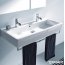 Duravit Vero Umywalka wisząca 100x47 cm z 2 otworami na baterie biała 04541000241 - zdjęcie 3