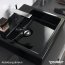 Duravit Vero Umywalka wisząca 50x47 cm z 3 otworami na baterię czarna z powłoka WonderGliss 04545008301 - zdjęcie 2