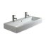 Duravit Vero Umywalka wisząca 120x47 cm z 2 otworami na baterie biała 0454120026 - zdjęcie 1