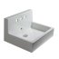 Duravit Vero Umywalka wisząca szlifowana 60x47 cm z panelem tylnym, z trzema otworami na baterie, biała 0453600025 - zdjęcie 1