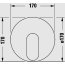 Duravit Wave Bateria prysznicowa podtynkowa element zewnętrzny chrom WA4210010010 - zdjęcie 3
