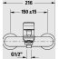 Duravit Wave Bateria wannowa natynkowa chrom WA5230000010 - zdjęcie 5