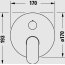  Duravit Wave Bateria wannowo-prysznicowa podtynkowa element zewnętrzny chrom WA4210012010      - zdjęcie 2