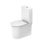 Duravit White Tulip Toaleta WC stojąca 65x37 cm bez kołnierza kompaktowa biała Alpin 2197090000 - zdjęcie 1