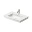 Duravit White Tulip Umywalka meblowa 75x49 cm z otworem na baterię biały Alpin z powłoką WonderGliss 23637500001 - zdjęcie 2