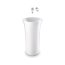 Duravit White Tulip Umywalka wolnostojąca 50 cm odpływ podłogowy biały Alpin z powłoką WonderGliss 27035000701 - zdjęcie 2