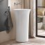Duravit White Tulip Umywalka wolnostojąca 50 cm odpływ podłogowy biały Alpin z powłoką WonderGliss 27035000701 - zdjęcie 4