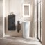Duravit White Tulip Umywalka wolnostojąca 50 cm odpływ ścienny biały Alpin z powłoką WonderGliss 27025000701 - zdjęcie 6