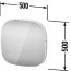 Duravit Zencha Lustro z oświetleniem 50x50 cm ZE7055000000000 - zdjęcie 2
