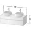 Duravit Zencha Szafka podumywalkowa wisząca 130x55 cm biała ZE4823B64840000 - zdjęcie 2