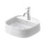 Duravit Zencha Umywalka nablatowa 42x42 cm biały Alpin z powłoką WonderGliss 23744200711 - zdjęcie 2