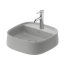 Duravit Zencha Umywalka nablatowa 42x42 cm szary półmat z powłoką WonderGliss 23744267711 - zdjęcie 1