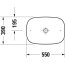 Duravit Zencha Umywalka nablatowa 55x39 cm antracyt mat z powłoką WonderGliss 23735513791 - zdjęcie 3