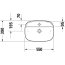 Duravit Zencha Umywalka nablatowa 55x39 cm antracytowy mat z powłoką WonderGliss 23745513711 - zdjęcie 3