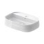 Duravit Zencha Umywalka nablatowa 55x39 cm biały Alpin z powłoką WonderGliss 23745500711 - zdjęcie 1