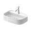 Duravit Zencha Umywalka nablatowa 55x39 cm biały Alpin z powłoką WonderGliss 23745500711 - zdjęcie 2