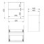 Elita Look 60 2S Komoda łazienkowa 60x44,9x63,5 cm dąb canela pdw 167259/RE080601027050 - zdjęcie 2