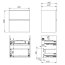 Elita Look 60 2S Szafka podumywalkowa 60x44,9x63,5 cm dąb canela pdw 167253/RE010601027050 - zdjęcie 2