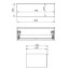 Elita Look 80 1S Komoda łazienkowa 80x46,5x28,1 cm dąb canela 167257/RE080803027050 - zdjęcie 2