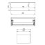 Elita Look 80 1S Komoda łazienkowa 80x44,9x28,1 cm white 167091/RE080803028060 - zdjęcie 2