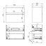 Elita Look 80 2S Szafka podumywalkowa 80x44,9x63,5 cm orzech lincoln pdw 168686/RE010801027060 - zdjęcie 2