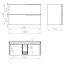 Elita Soho 100 2S Szafka podumywalkowa 100x45,3x63,5 cm fume mat 168747/RE011004047020 - zdjęcie 2