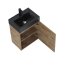 Elita Tiny 45 1D Zestaw Umywalka meblowa z szafką podumywalkową 45x29,8x61 cm black/dąb canela pdw 168302 - zdjęcie 3