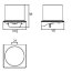 EMCO Art Dozownik na mydło w płynie 10,1x10,1x9,8 cm, chrom 162100102 - zdjęcie 3