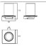 Emco Art Kubek szklany 10,1x10,1x11,5 cm, chrom 162000102  - zdjęcie 3
