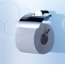 Emco Rondo 2 Uchwyt na papier toaletowy z pokrywą 14,6x9,4 cm, chrom 450000100 - zdjęcie 2