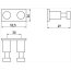 Emco System 2 Haczyk łazienkowy podwójny 5,2x4,9x2,6 cm, chrom 357400100 - zdjęcie 2