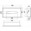 Emco System 2 Pojemnik na chusteczki higieniczne 30,4x6,1x15,7 cm, chrom 355700100 - zdjęcie 2